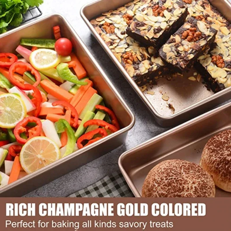 Bandeja rectangular de acero a - Kitchen Oven Baking Pans reseña y precio