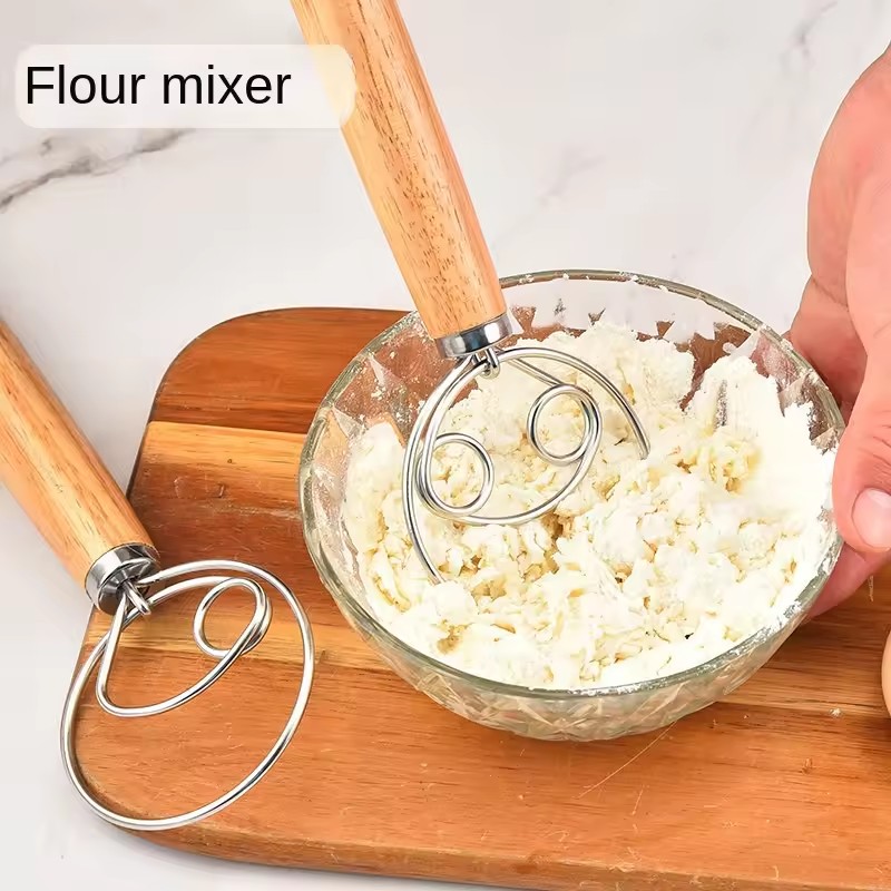 Batidor de masa de acero inoxi - Bread Baking Kitchen Utensils reseña y precio