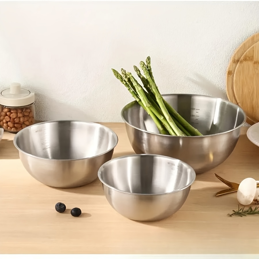 Juego de 3 tazones para ensala - Kitchen Baking Bowls reseña y precio