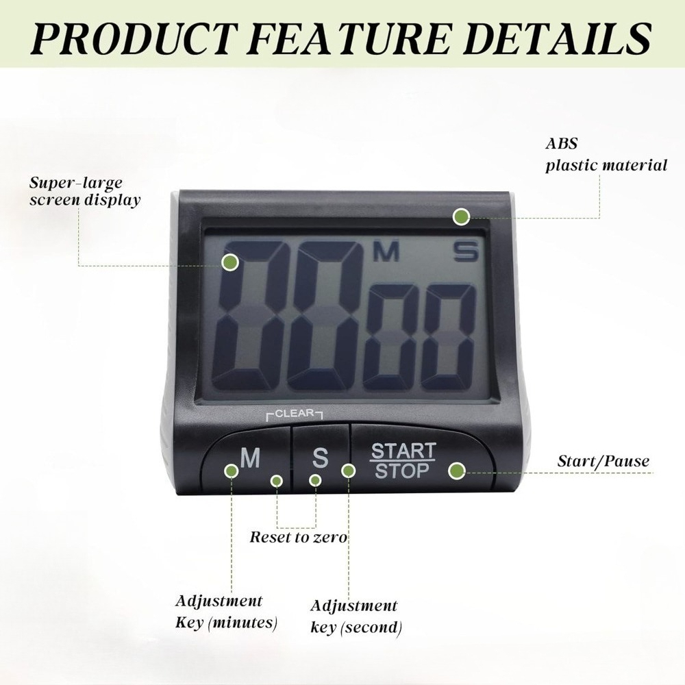 Temporizador de Cocina Digital - Kitchen Baking Timer reseña y precio