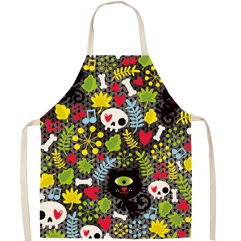 Delantal de algodón y lino con - Kitchen Witch Baking reseña y precio