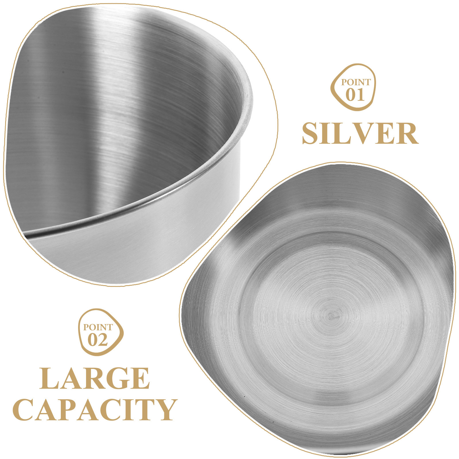 Tazón de mezcla de acero inoxi - Kitchen Baking Bowls reseña y precio