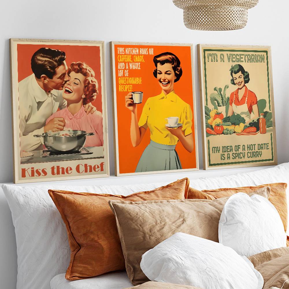 Póster de papel con cita retro - Kitchen Baking Quotes reseña y precio
