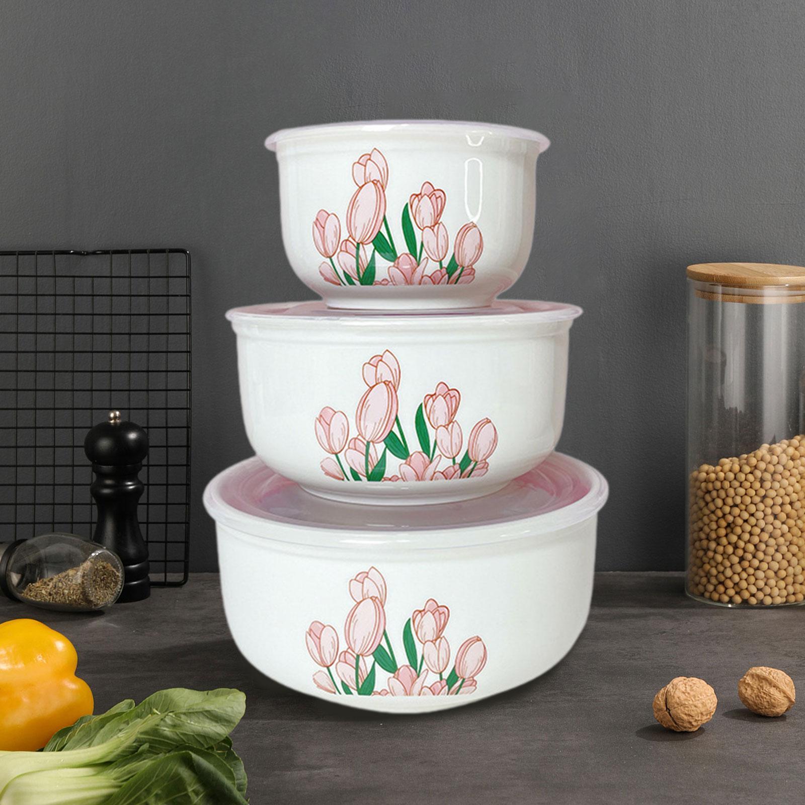 Juego de 3 Tazones para Mezcla - Kitchen Baking Storage Containers reseña y precio