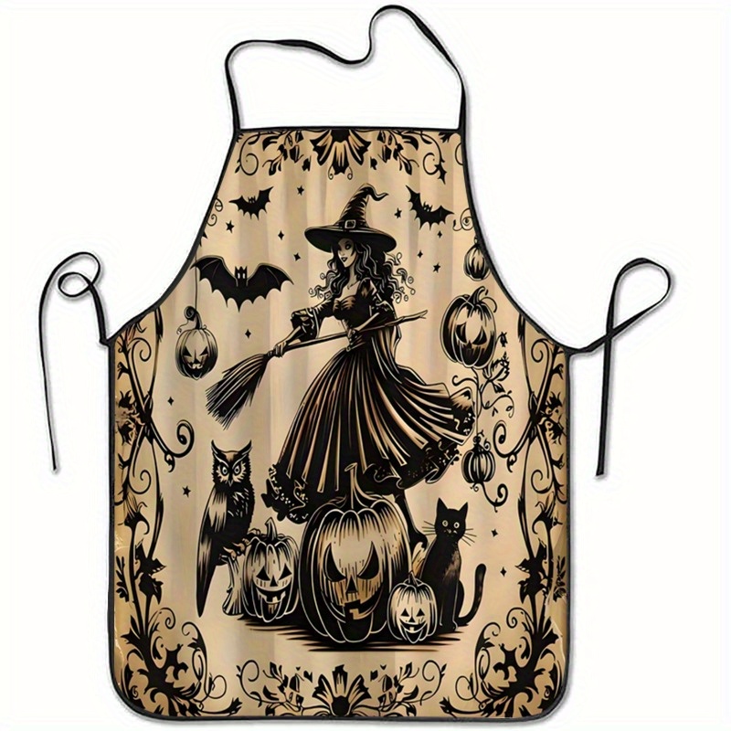 Delantal de poliéster con temá - Kitchen Witch Baking reseña y precio