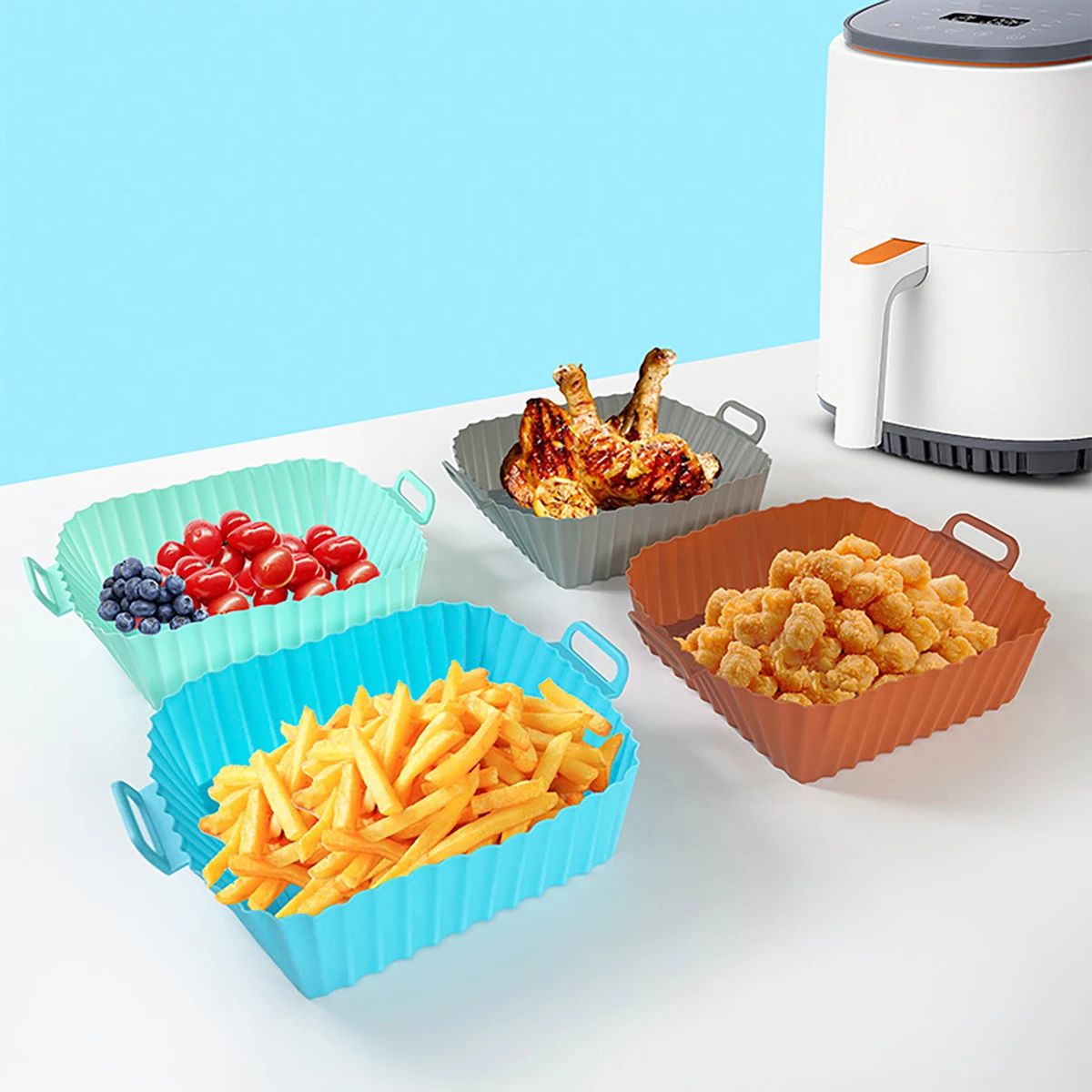 Molde de silicona para freidor - Kitchen Oven Baking Pans reseña y precio