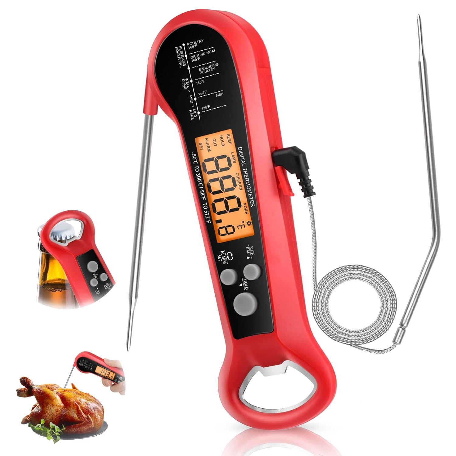 Termómetro de Carne Profesiona - Kitchen Baking Utensil reseña y precio
