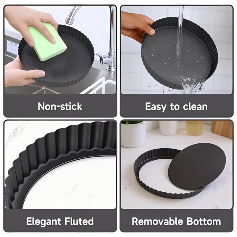 1 unidad Molde para tartas y q - Kitchen Oven Baking Pans reseña y precio