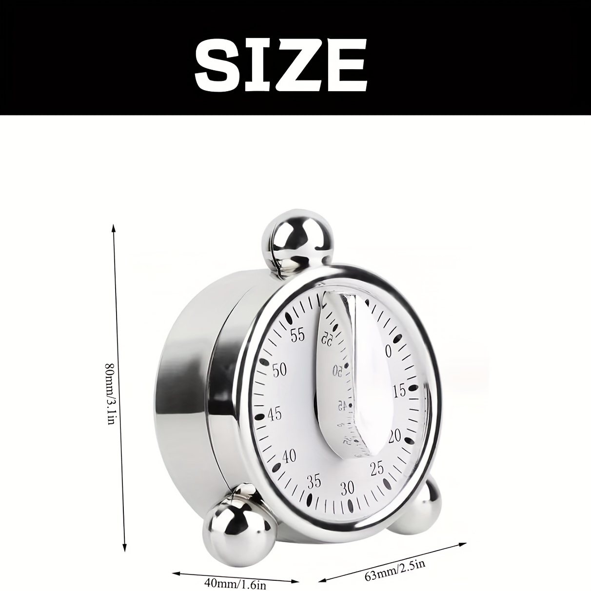 Temporizador mecánico visible, - Kitchen Baking Timer reseña y precio