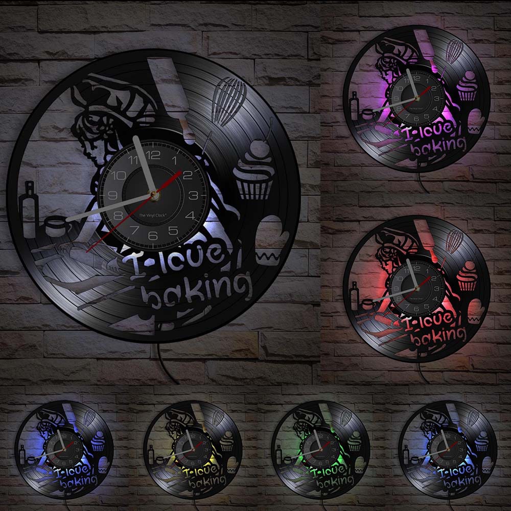 Reloj de Pared de Vinilo con D - Kitchen And Baking Life reseña y precio